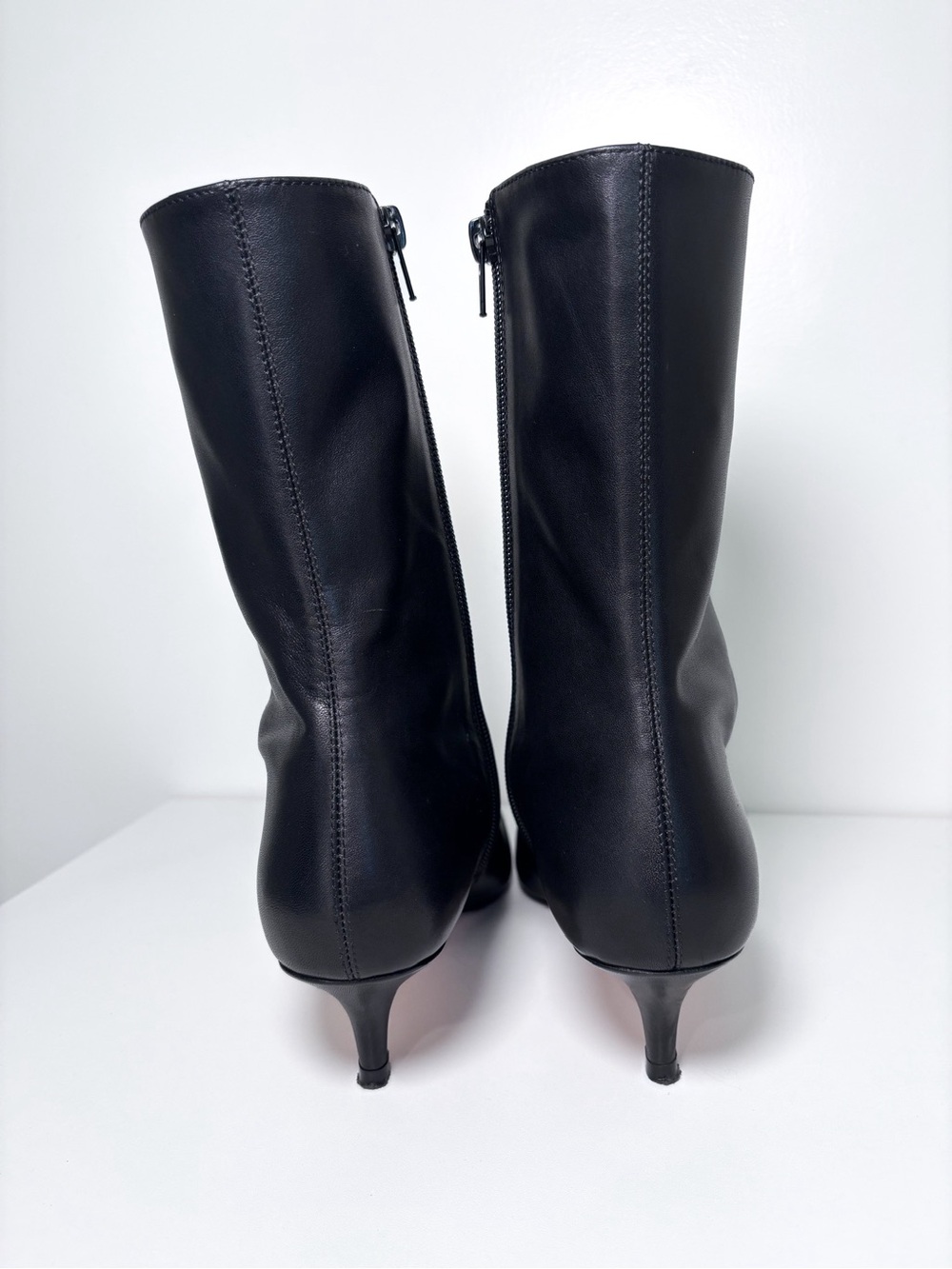 ✨SOLD RAYE Revolve Karina Black Heeled Pointed Toe Dressy Ankle Boots Women’s - Picture 3 of 7